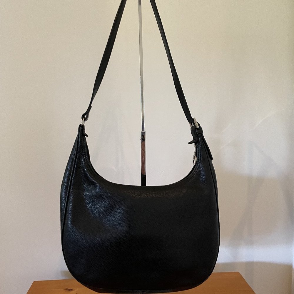 Black Longchamp Leather Handbag